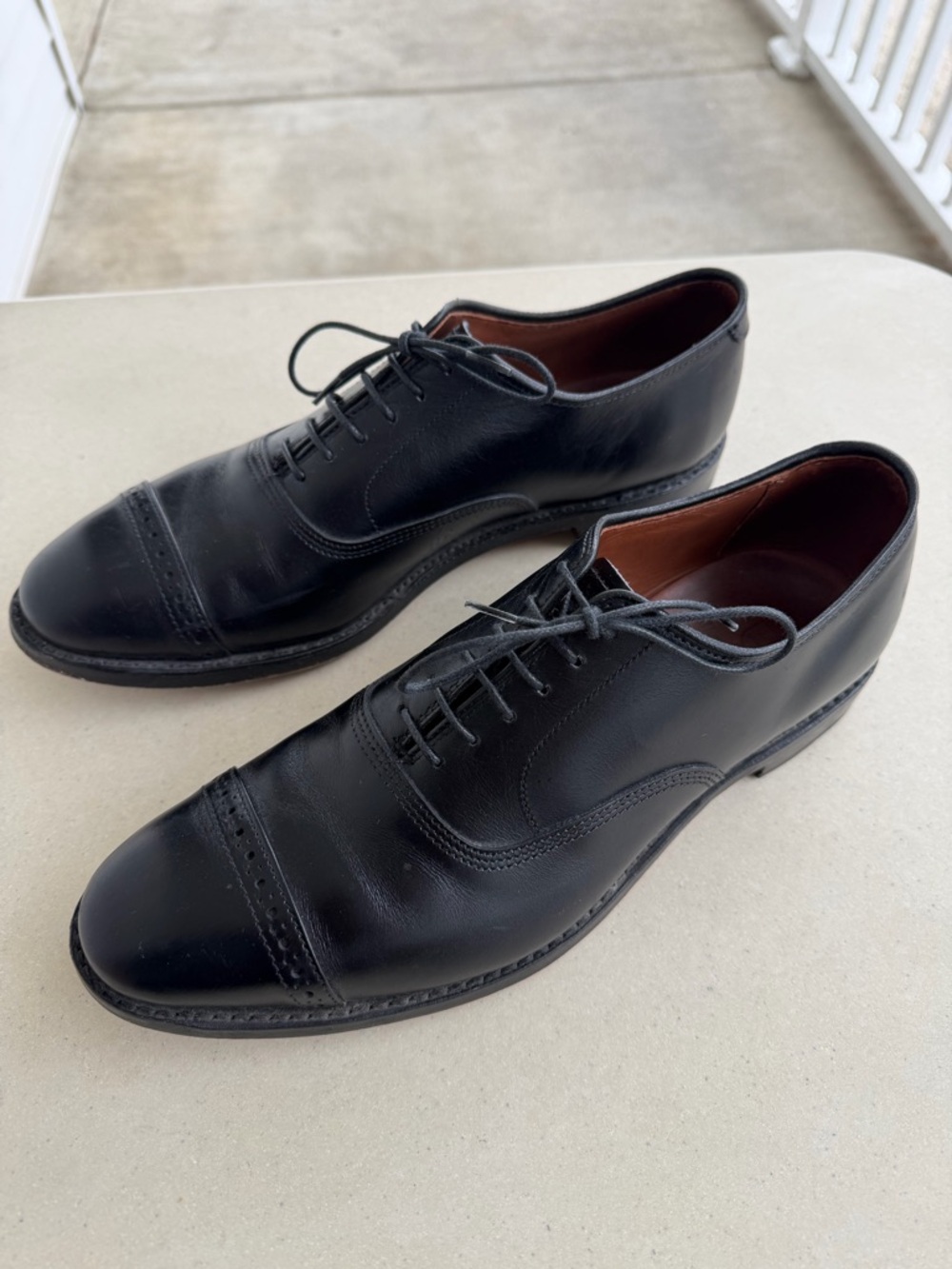 Allen Edmond Park Avenue Shell Cordovan Cap-toe Oxford Dress Shoe Men Sz 8.5 EUC